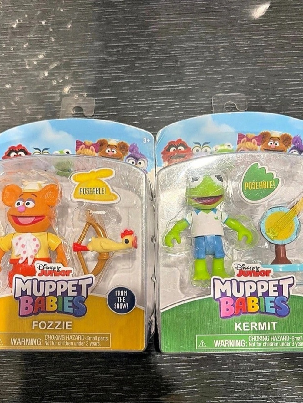 Disney Muppet Babies Fozzie and Kermit Figure Set Figures Fozzie & Kermit NWT